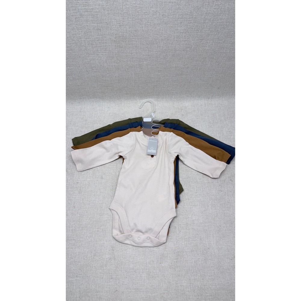 Bundles Baby Place 8 Pack Long Sleeve Bodysuits 0-3M Neutral Bear New NWT